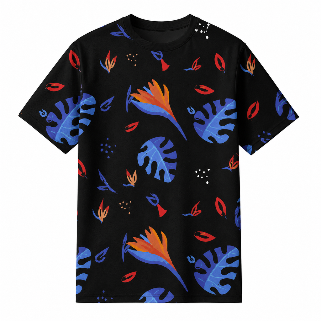 Tropical Bloom — All-Over Print Sports Tee